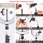 10-Inch LED Ring Light with Tripod & Remote – Dimmable Selfie & Video Light