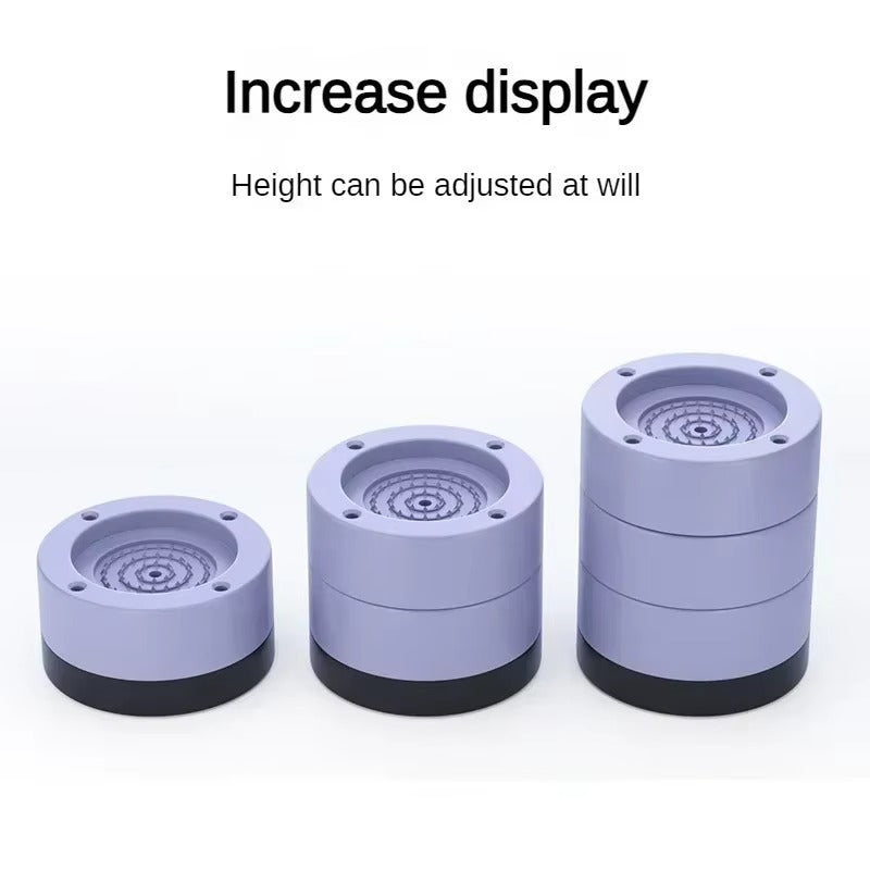 4PCS Anti-Vibration Washing Machine Pads – Non-Slip Shock Absorbing Rubber Feet