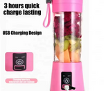 Portable USB Blender 380ML – Rechargeable Mini Juicer Cup for Shakes, Smoothies & Fresh Fruit Juicing | Travel-Friendly