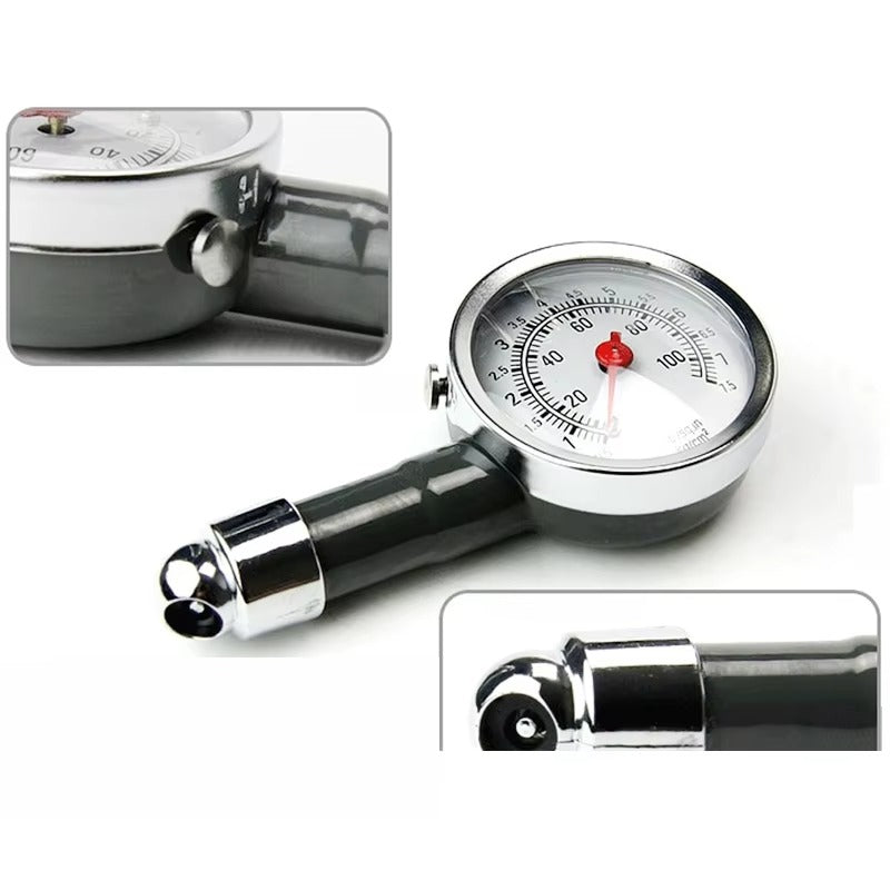 High Precision Car Tire Pressure Gauge – Mini Dial Air Pressure Meter (0–100 PSI) Automotive Tool