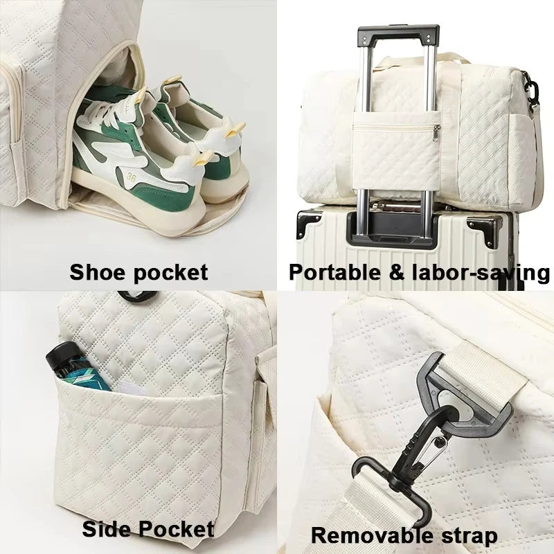 Large Capacity Travel Duffel Bag – Waterproof Oxford Gym & Carry-On Shoulder Tote