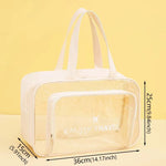 Dry-Wet Separation Travel Bag – Large Capacity Transparent Gym & Swimming Bag