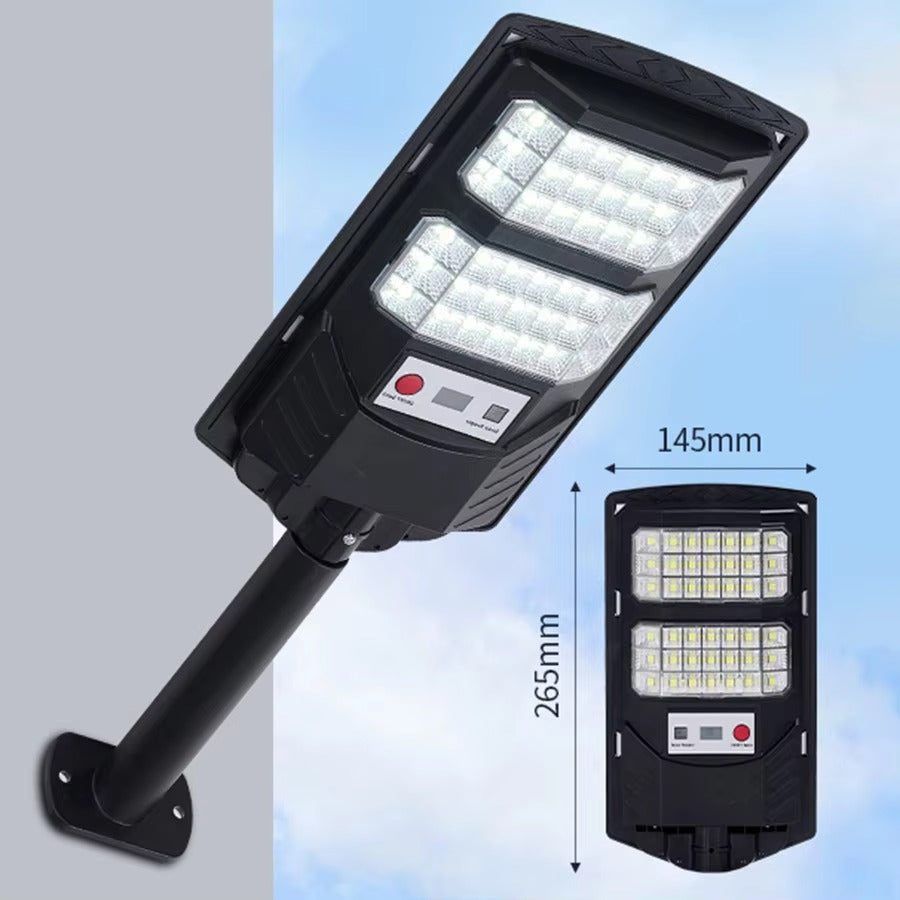 60W Solar LED Outdoor Light – Motion Sensor Waterproof Security Wall Lamp with Remote Control