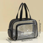 Dry-Wet Separation Travel Bag – Large Capacity Transparent Gym & Swimming Bag