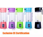 Portable USB Blender 380ML – Rechargeable Mini Juicer Cup for Shakes, Smoothies & Fresh Fruit Juicing | Travel-Friendly