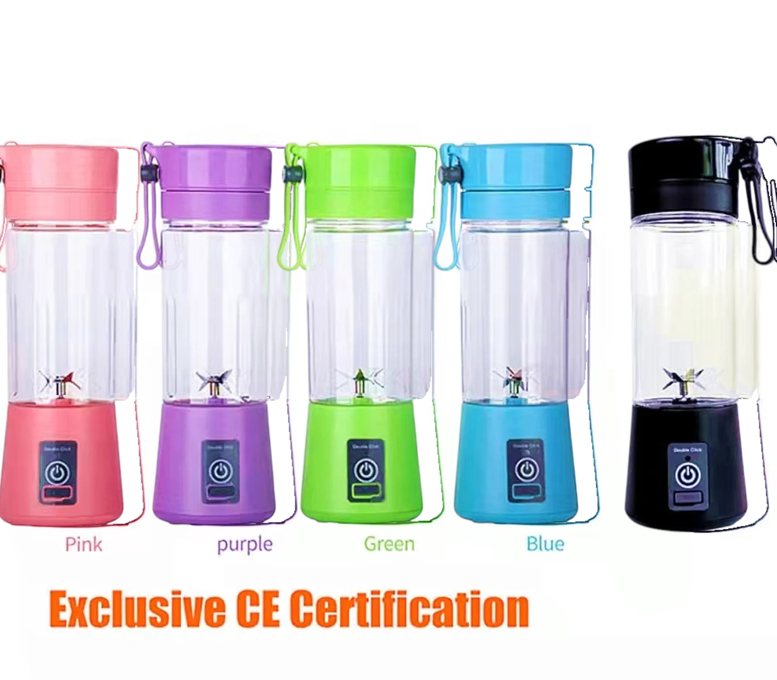 Portable USB Blender 380ML – Rechargeable Mini Juicer Cup for Shakes, Smoothies & Fresh Fruit Juicing | Travel-Friendly