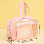 Dry-Wet Separation Travel Bag – Large Capacity Transparent Gym & Swimming Bag