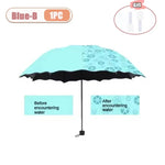 Magic Flower Color Changing Umbrella – Three Fold Windproof Anti-UV Sun & Rain Folding Umbrella