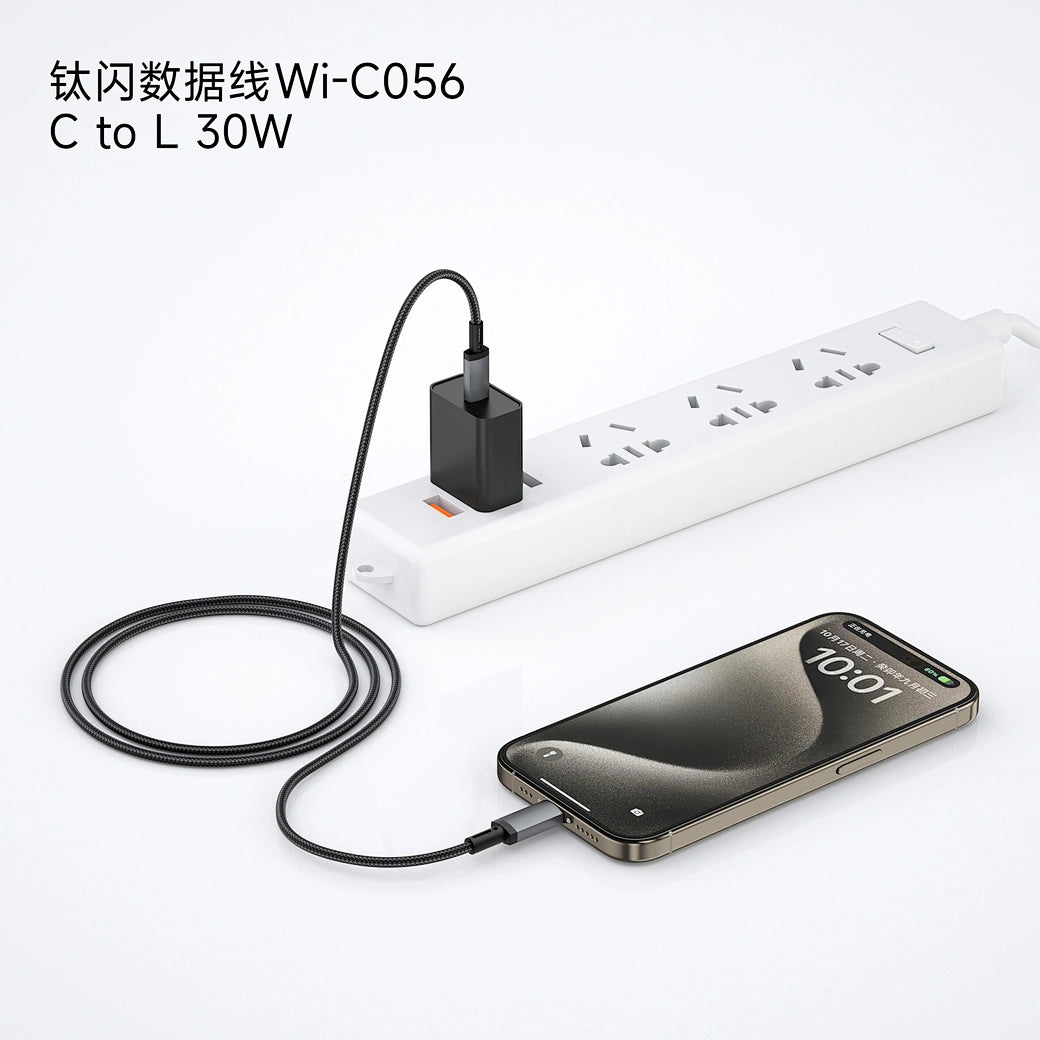 WiWU TitanLink 30W USB-C to Lightning Fast Charging Cable (1M) | MFi Compatible